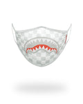 SHARKS IN PARIS (WHITE) FORM-FITTING MASK