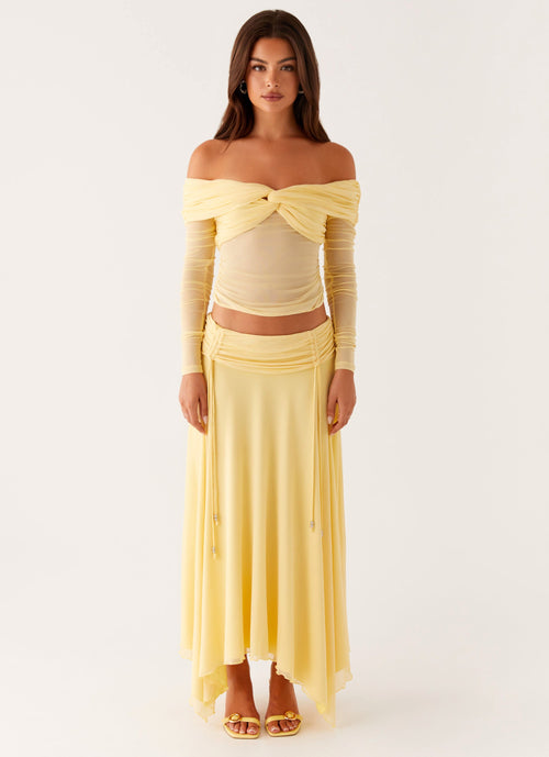 Amryn Long Sleeve Top - Yellow