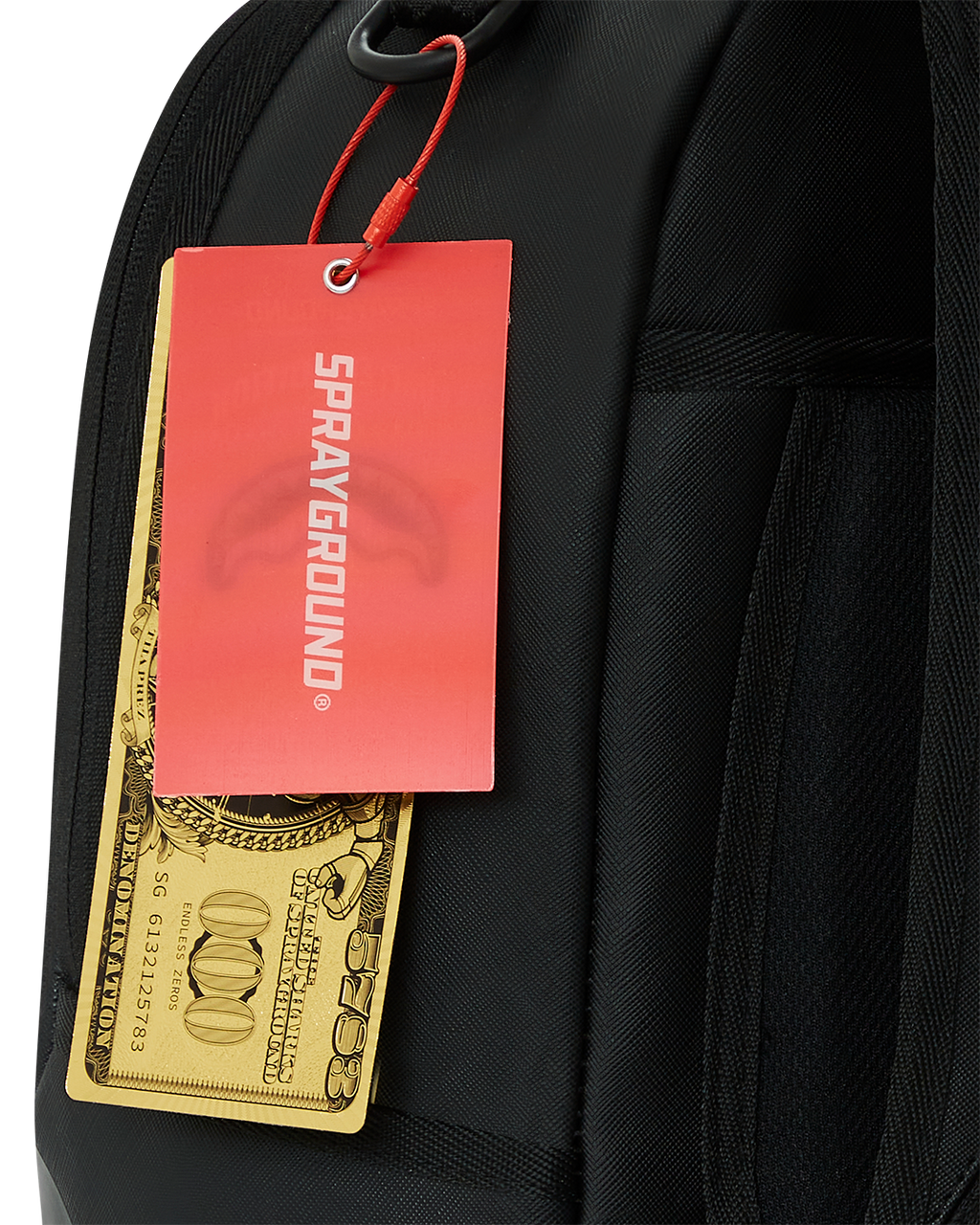 SHARK CENTRAL (BLK ON BLK) BACKPACK (DLXV)