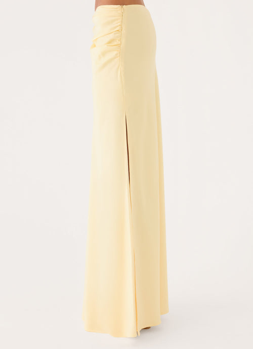 Belle Chime Maxi Skirt - Baby Yellow