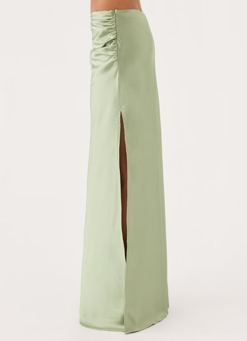 Belle Chime Maxi Skirt - Sage