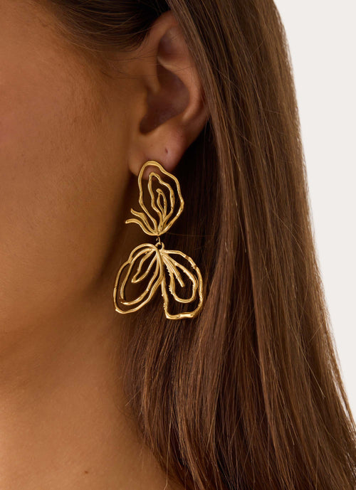 Blooming Light Earrings - Gold