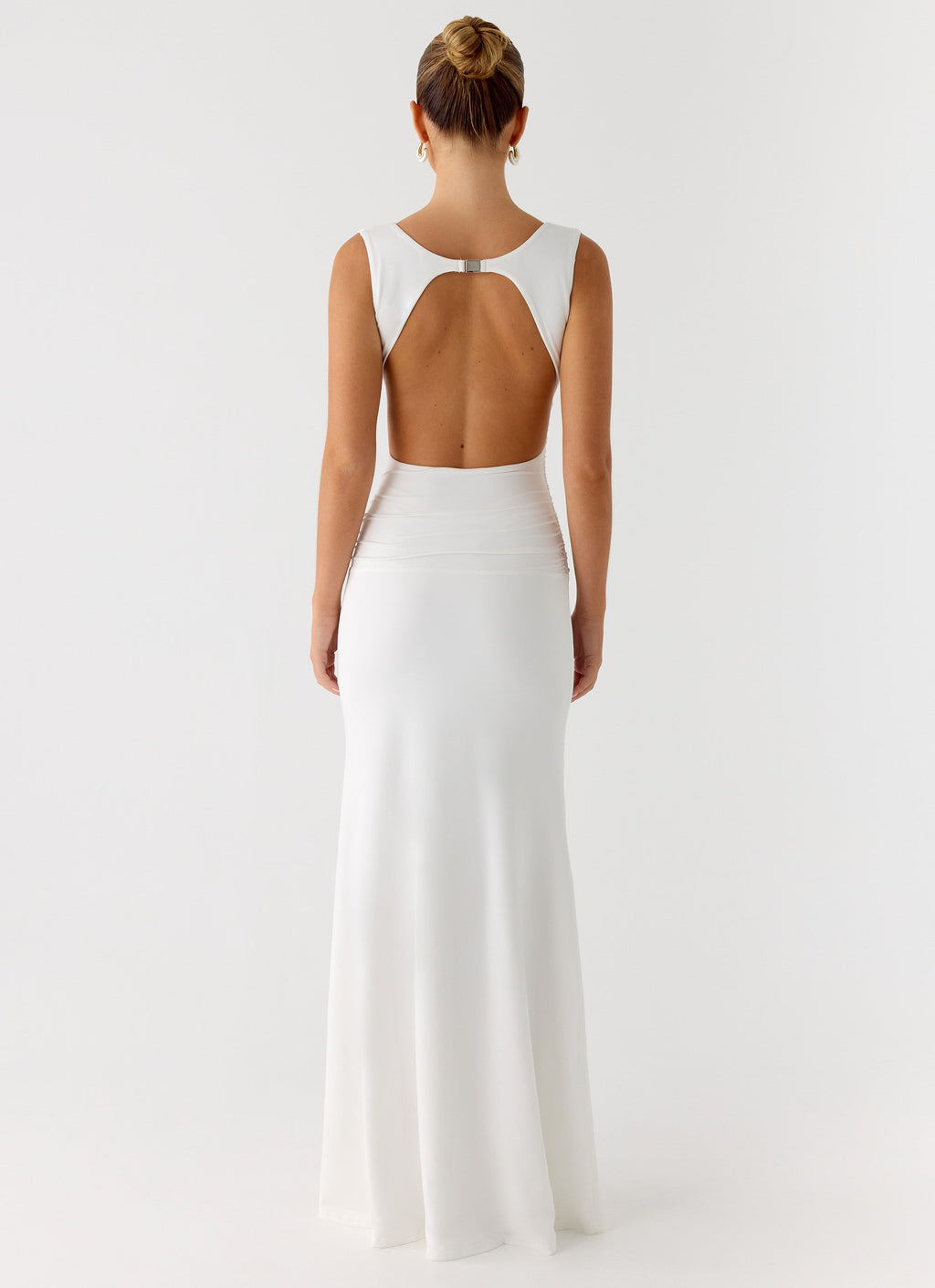 Cherry Sky Maxi Dress - White