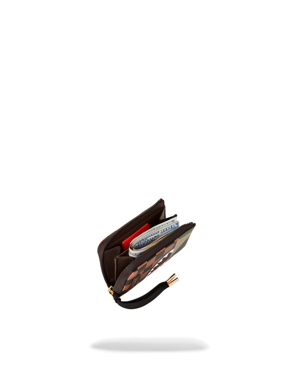 EXTERIOR GOLD ZIP POCKET SHARKS IN PARIS WALLET