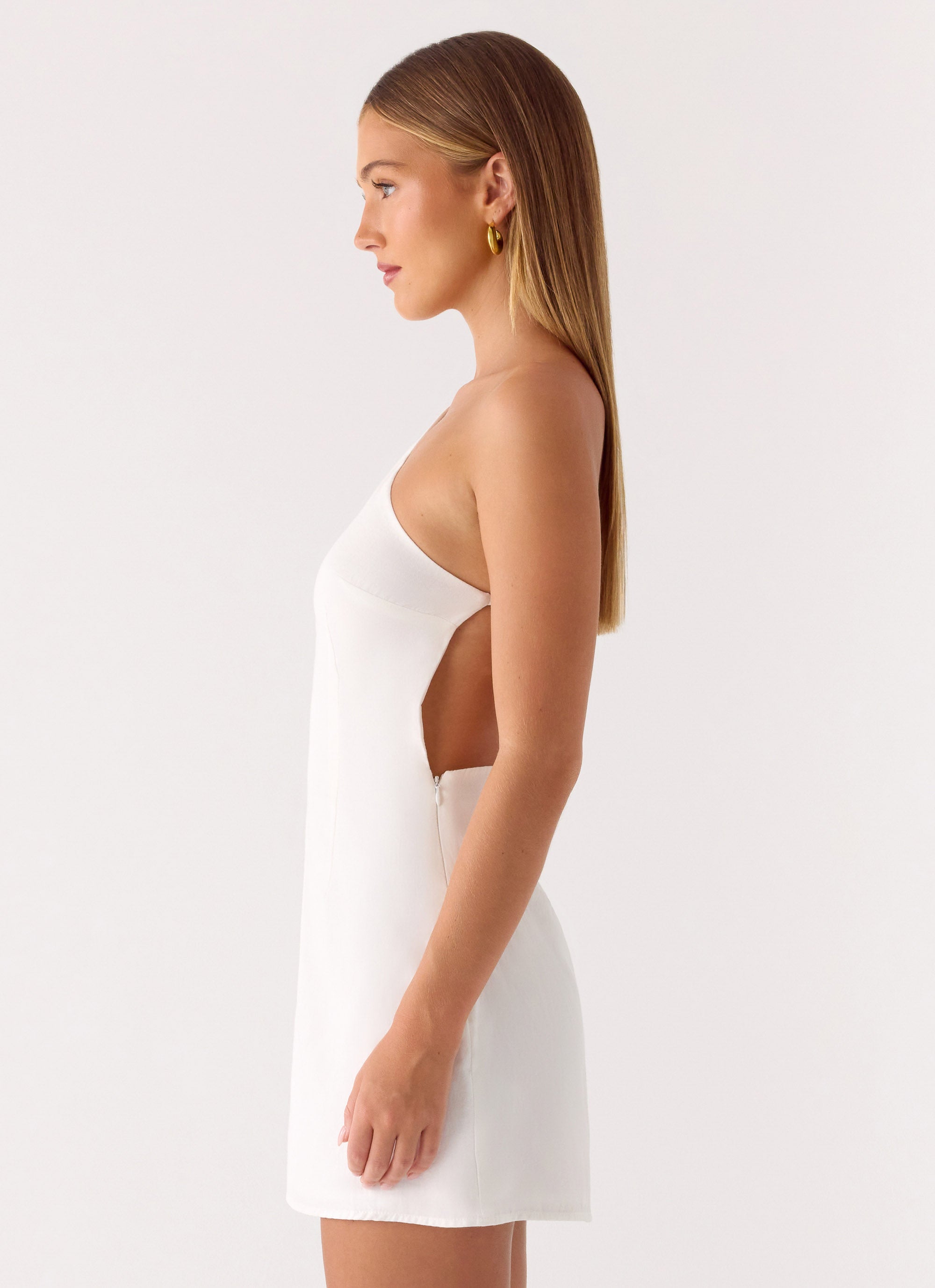 Willa Rose Mini Dress - White